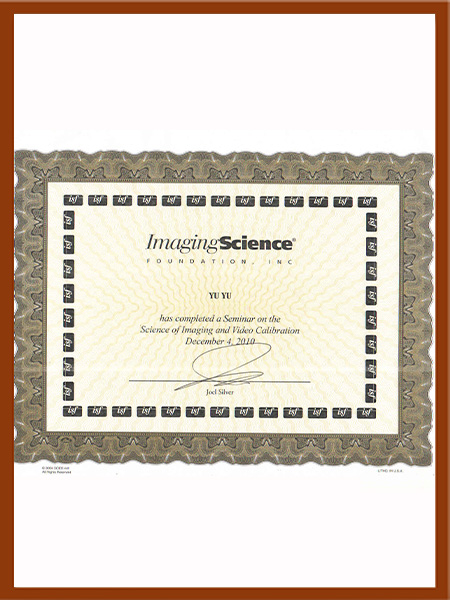 isf认证证书